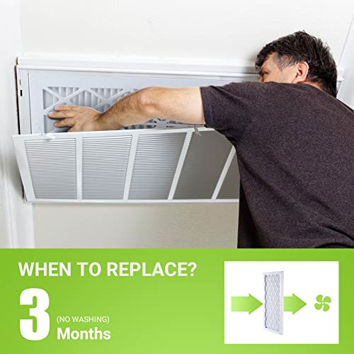 Housmile 20X20X1 Air Filter, Merv 11, Mpr 1000, Unique Abs White Plastic Frame, Durable And Easy To Replace, Clean Living Basic Dust, 6 Pack (Exact Size: 19.6" X 19.6" X 0.9") #TOP5