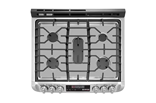 Stove Top Protector for LG Gas CookTop, Custom Fit Ultra Thin Reusable Burner Splatter Spill Guard Protective Cover Liner in Silver - LSGL5833F