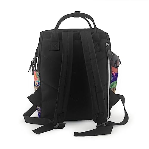 Sac à dos imperméable multifonction grand format imprimé jungle