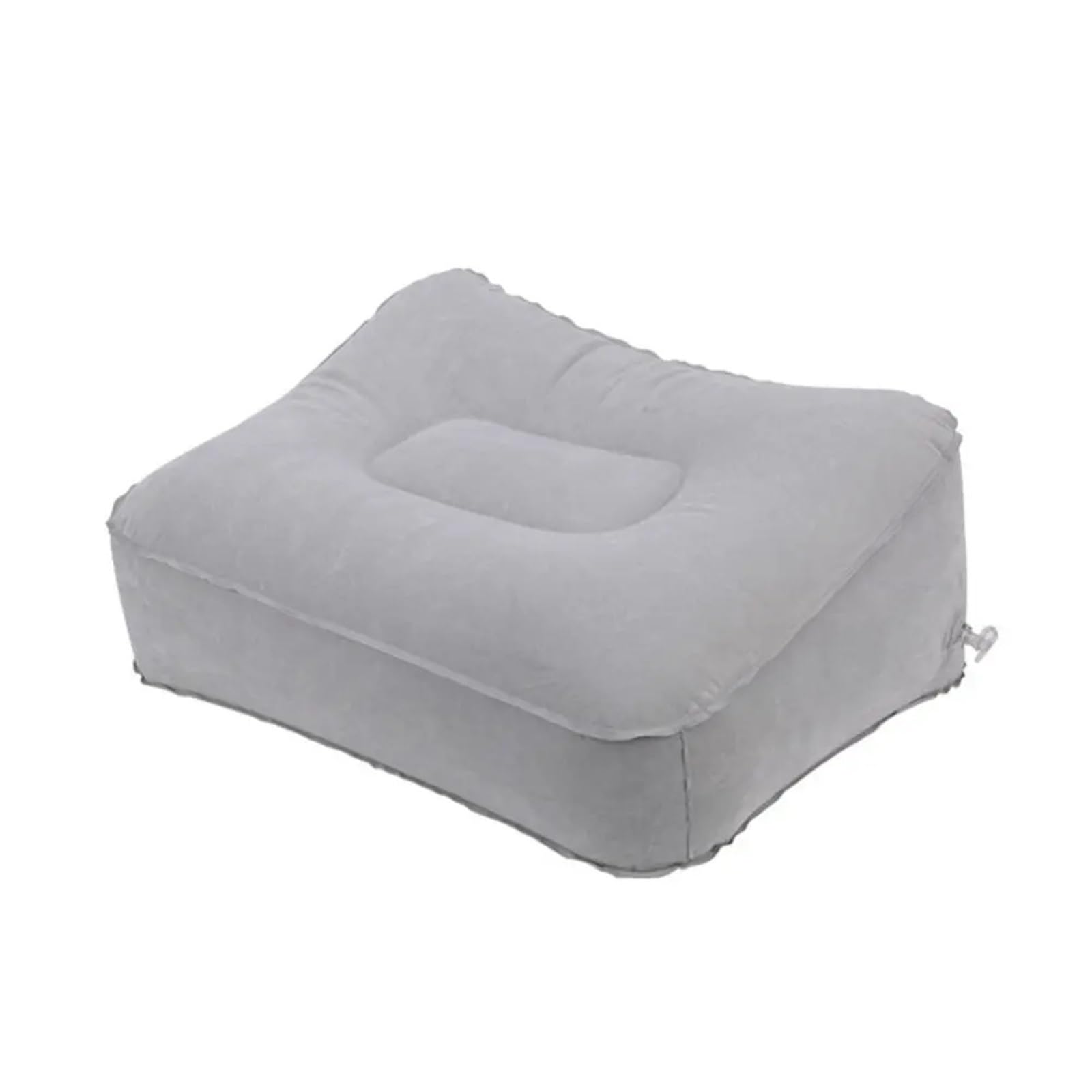 Poggiapiedi da ufficio, Cuscino gonfiabile for poggiapiedi in PVC for viaggi aerei, ufficio, casa, sotto la scrivania, in grigio/blu-grigio(Grey)