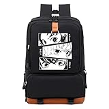 DIOMMELL Anime Backpack Canvas Capacity Roomy Laptop Manga Eyes Backpack