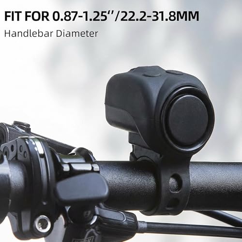 Sonnette de vélo électrique 120 dB classique pour guidon de 22,2 à 31,8 mm - 5