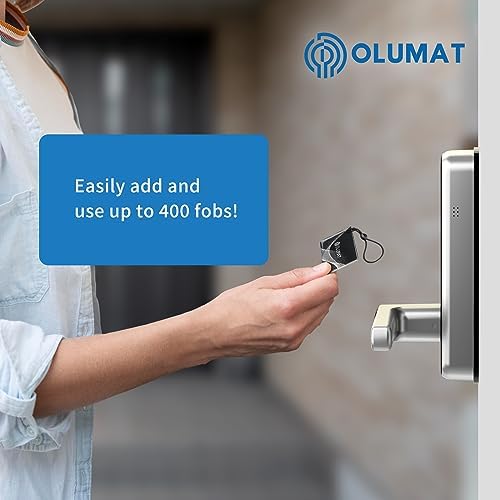 Olumat Smart Door Lock Fob: Keyless Entry Door Lock, Keypad Door Lock, Keyless Door Lock, Fingerprint Door Lock, Smart Locks for Front Door, Passcode Code Door Lock, Door Lock (3Pcs)