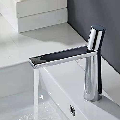 Robinet de bassin en laiton anti-goutte avec poignée unique fluide