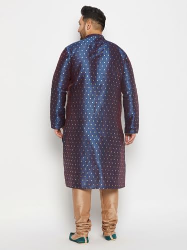 Image of Vastramay Plus Men's Silk Blend Kurta Pyjama Set