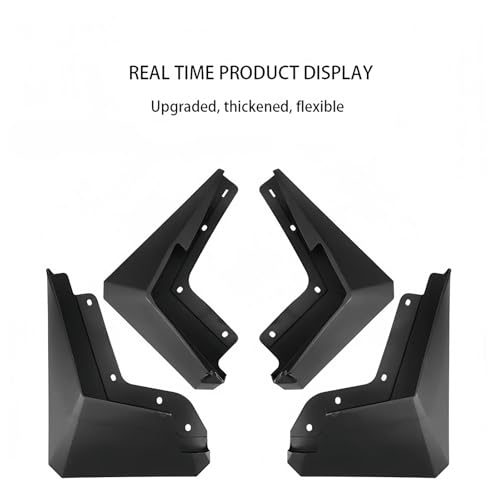 Protección total contra barro en Tesla Cybertruck: kit completo de guardabarros robustos 4