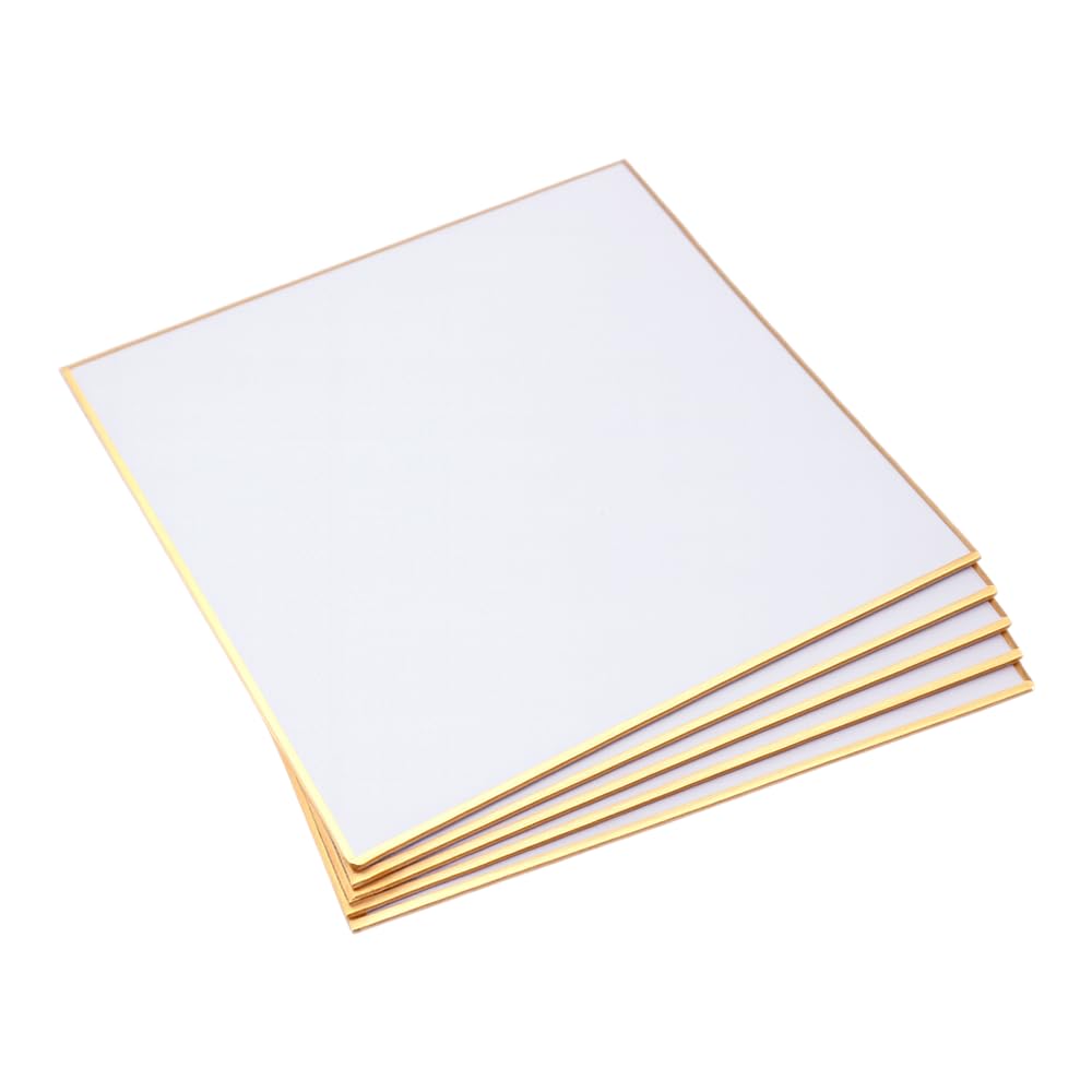 Amazon | ミニ色紙 寸松庵サイズ 約120×135mm 5枚セット 無地 サイン