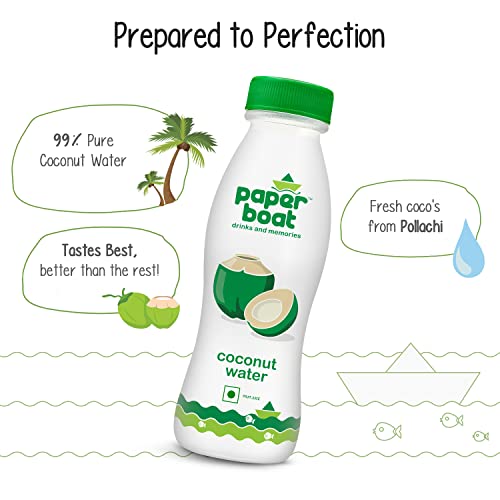 Image of Paper Boat Coconut Water, Refreshing Coconut Flavour, Vital Minerals (Pack of 12, 200ml Each)