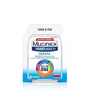 Mucinex Fast-Max Cold & Flu Caplets, 120ct (6X20ct)