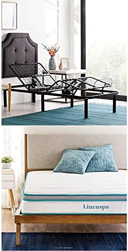 best split king adjustable bed frame in use