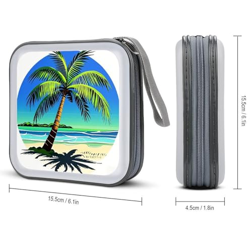Estuche para CD de plástico duro portacd de 40 unidades protector 3
