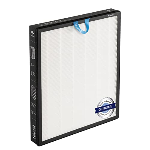 LEVOIT Vital 100S-RF Genuine Air Purifier Replacement,3-in-1 High-Efficiency Activated Carbon Filter, White, Suitable for Vital 100S, 52 ㎡