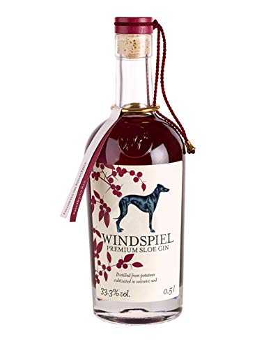 Windspiel Premium Sloe Gin ( 1 x 0.5 l ) ausgezeichneter Premium Manufaktur Gin mit handverlesenen Schlehen aus der…
