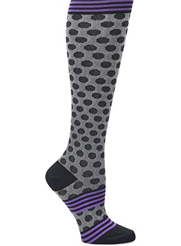 Comfortiva Footwear - Compression Socks in Sporty Dot Black