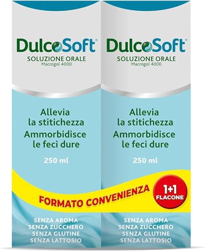 Dulcosoft Lassativo Macrogol Soluzione Orale 2x250 ml