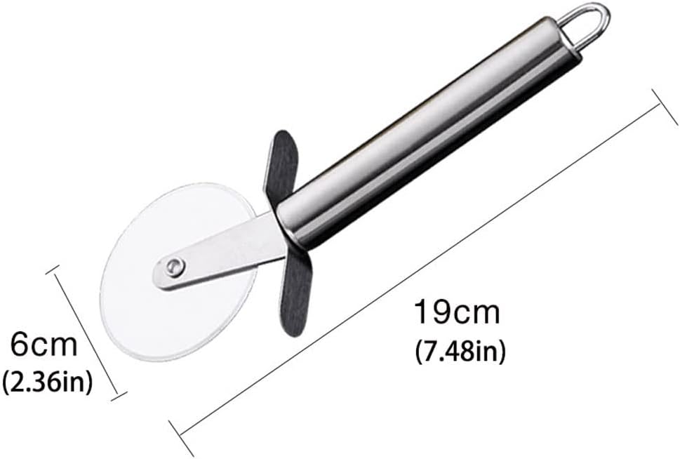 Pizza Cutter Stainless Steel Pizza Lace Hob Cake Shovel Pizza Shovel Kitchen Household Pizza Shovel Pizza Wheel Knife Pizza Slicer (Size : A-1pcs)
