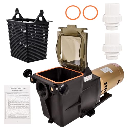 Hodflop W3SP2615X202S 2 HP 2-Speed Pool Pump with Dual Voltage 220/230V Dual Speed Super Pump Compatible with Hayward Super Pump for In-Ground Pool and Spa Replace# SP2615X202S