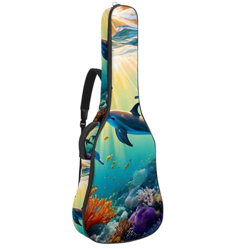 Housse de guitare acoustique 42 pouces imperméable avec poches