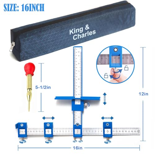 KingCharles-Cabinet-Hardware-Jig-Cabinet-Handle-Jig-with-Automatic-Center-Punch-Cabinet-Jig-for-Handles-and-Pulls-on-DrawersCabinets-Cabinet-Hardware-Template-Tool-Perfect-Set