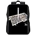 Produktbild The Office Dunder Mifflin Bodenplan-Rucksack Tagesrucksack Büchertasche Laptop Schultasche mit USB-Ladeanschluss