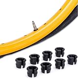 8 Pcs Schrader to Presta Valve Adapter, Rim Hole,Wheels Manufacturing Presta Valve Saver, Convert Sh