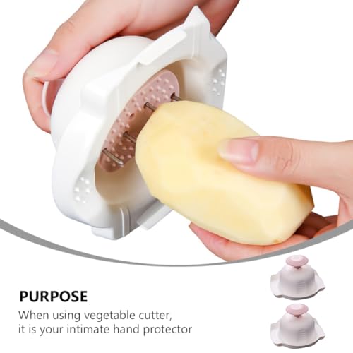 Protector de manos anti-corte rosa para picar verduras de forma segura 7