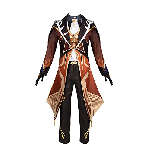 Zhongli Cosplay Disfraz Anime Zhongli Cosplay Trajes Uniforme Halloween Anime Traveler Zhongli Disfraz Trajes Cover