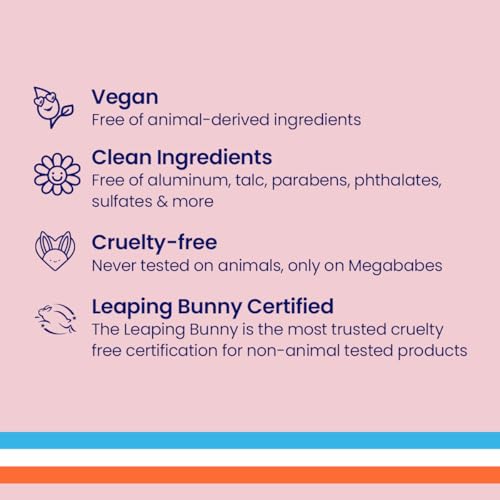 Image of Megababe Sweat Absorbing Body Powder - Bust Dust, with Applicator Pump, Summer and Hot Weather Must-Have, Talc-Free, All Natural, 3 oz (Pack of 2)