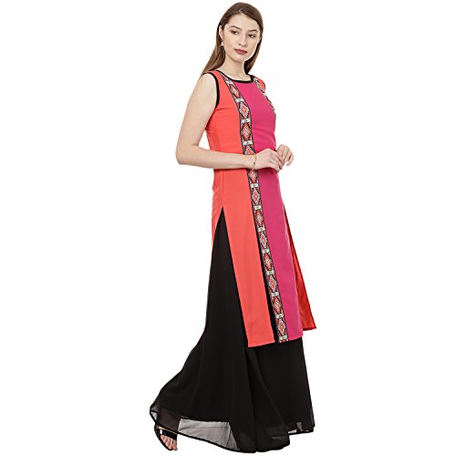 Image of ZIYAA Women's Crepe Straight Kurta