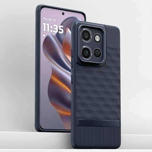 Image of Outlouders Bumper Case for Moto Edge 50 Neo 5G | Full Camera Protection | TPU Soft Flexible Shockproof Back Cover (Blue)