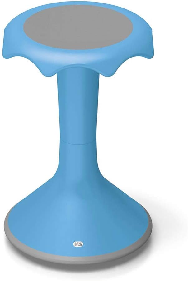 Hokki Stool, Flexible Ergonomic Seating Stool for Kids and Adults, 20" Seat Height, Light Blue