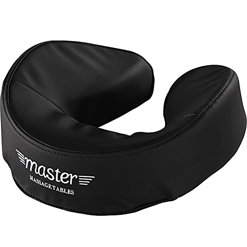 Master Massage Table Face Cradle Pillow, Massage Bed Face Cushion Pillow, Portable Massage Chair Face Pillow, Portable Spa Bed Headrest, for Massage Therapy With Patented Ultra Plush Memory (Black)