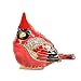 MICG Bird Trinket Box Spoontiques Cardinal Metal Enameled Animal Figurine Collectable Wedding Jewelry Ring Holder Organizer (Red Head)