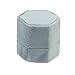 Koyal Wholesale Velvet Ring Box, Vintage Blue, Hexagon Vintage Wedding Ceremony Ring Box with Detachable Lid, 2 Piece Engagement Ring Box Holder, Modern Proposal Idea, Slim Ring Box Display