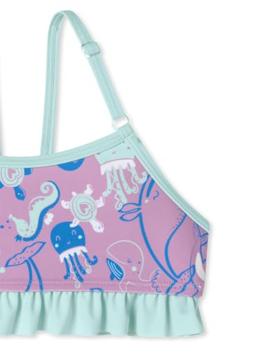 Schiesser Mädchen Bustier Aqua Kids Girls-Größe 92 bis 140 Bikini-Set, Beere_182728, 116 cm