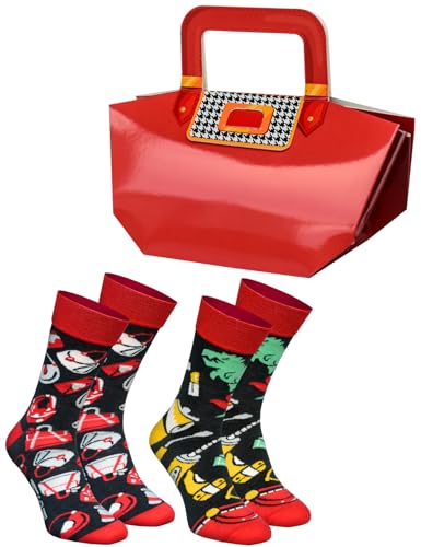 Calcetines novedosos Rainbow Socks para mujeres y niñas fans de cartera