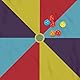 Relaxdays Schwungtuch Kinder, Ø 2 m, 8 Griffe, Schwingtuch, Regenbogen Tuch, draußen, Garten, Fallschirm Spiel, bunt