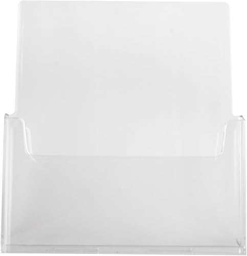 Miniatura 3 de Dazzling Displays Soporte para folletos de acrílico transparente de 8.5 x 11 pulgadas, revistero y soporte para folletos para uso profesional en