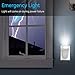 GE 3-in-1 LED Power Failure Night Light, Emergency Flashlight, Plug-In, Rechargeable, Light Sensing, Auto On/Off, Foldable Plug, Soft White, Hurricane, Storm, Tornado, Glossy White Finish, 11281