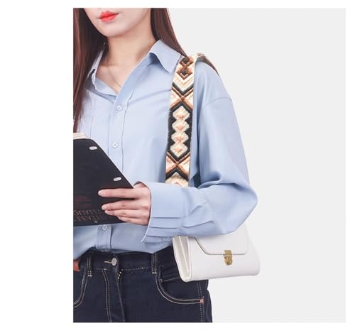 Image of Purse Strap Replacement Wide Adjustable Crossbody Shoulder Strap Guitar Straps for Handbag Rhombus Grey