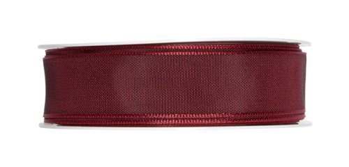 Taffetas avec bords seidenband br bordeaux 25 mm 25 m Cover