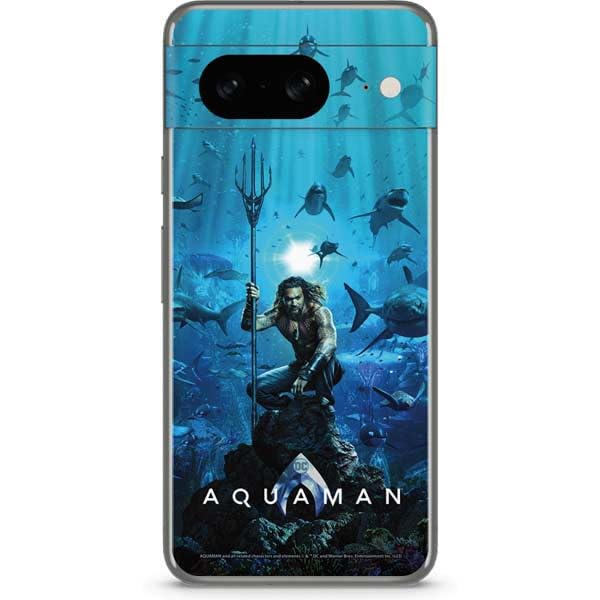 Skinit Decal Phone Skin Compatible with Google Pixel 8 - Officially Licensed DC Comics DC Comics Movie Poster Main Design