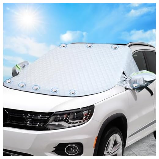 Frontscheibenabdeckung Auto, Abdeckung Windschutzscheibe Winter mit 10 Magnet Fixierung Faltbare Windschutzscheibenabdeckung für gegen Schnee, EIS, Frost, Staub, UV-Schutz