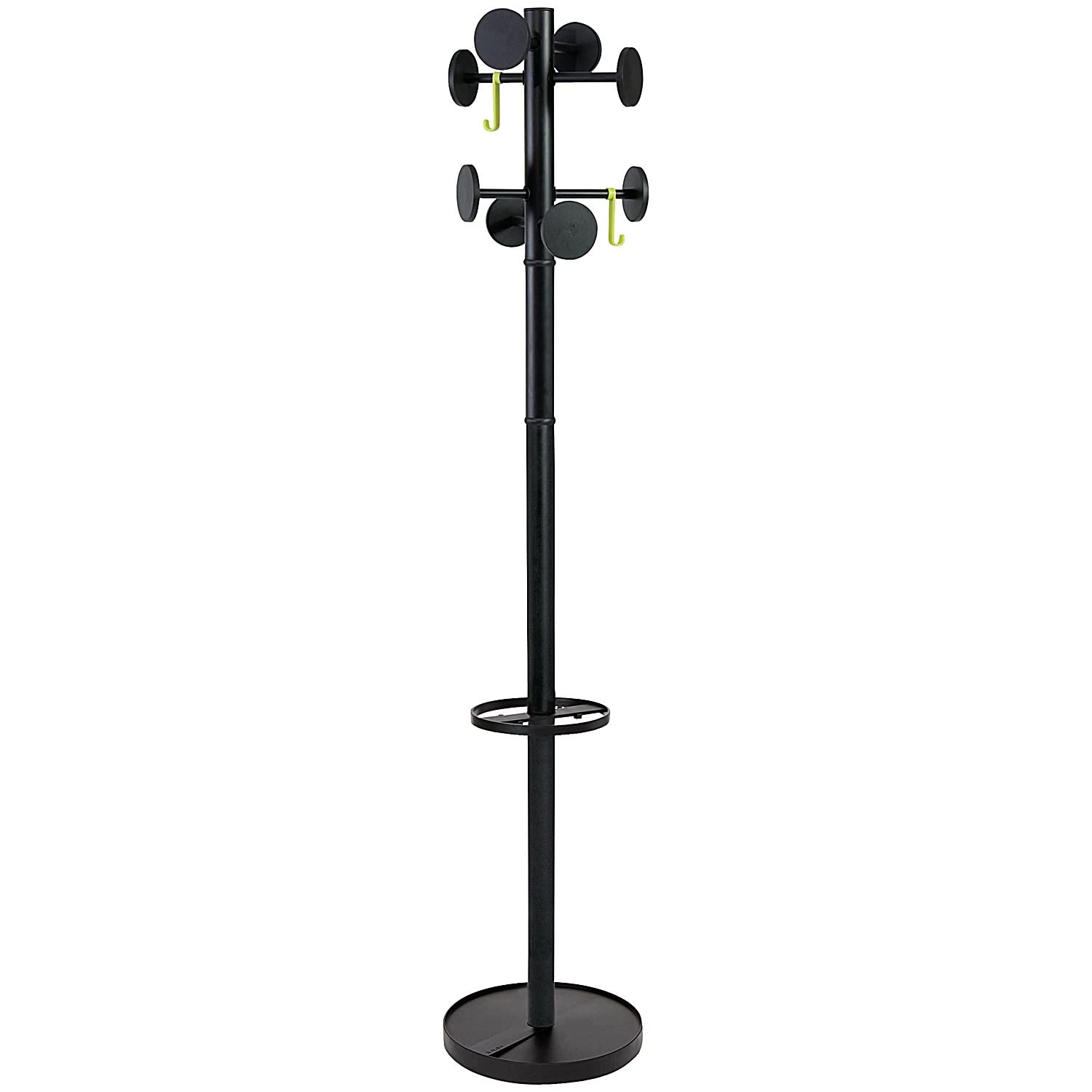 Alba Stan Coat Stand 350x350x1750mm Black PMSTAN3N ALB08186