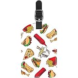  Le sac de voyage en cuir d\'unité centrale d\'ensemble de nourriture marque la conception personnalisée d\'étiquettes de valise