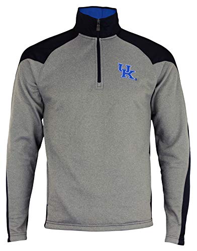 Outerstuff NCAA Men's Helix 1/4 Zip Track Jacket, Kentucky Wildcats Small