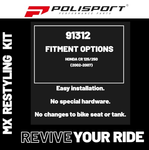 Polisport 91312 - Polisport Mx Restyling Replica Kit Per Chi Cerca La Qualità Oem Per Moto Honda In Colore Grigio - 3