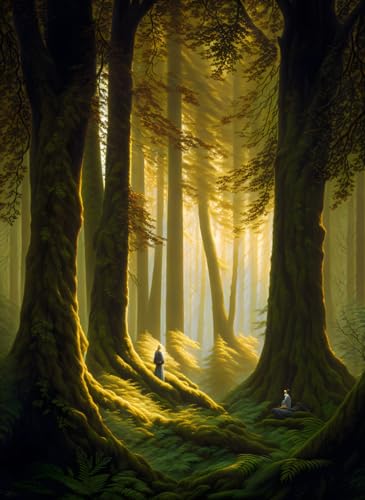 Affiches sur toile Rest in the Forest pour un salon zen et une décoration murale nature