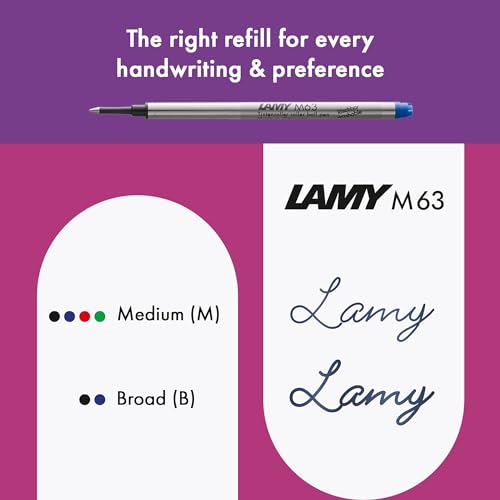 Image of Lamy safari pink cliff - Rollerball Pen with ergonomic grip & line width M - for pleasant long writing - made of robust ASA plastic - including rollerball refill M 63 in black