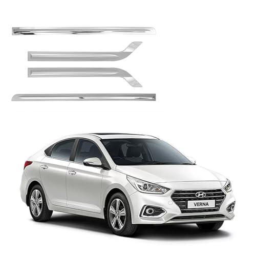Image of Car Door Body Side Beading /Molding /Cladding for Hyundai Verna 2017 Set of 4